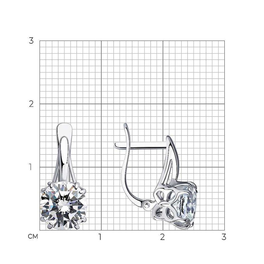 Ohrringe Zolotoy | Ohrringe Aus 925Er Silber Mit Zirkonia