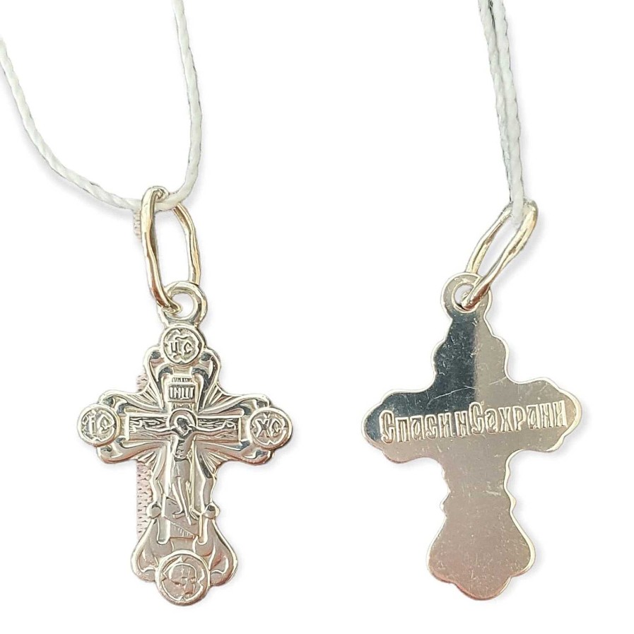 Kreuze Zolotoy | Kreuz Anh Nger 925 Silber Orthodoxe Taufkreuz