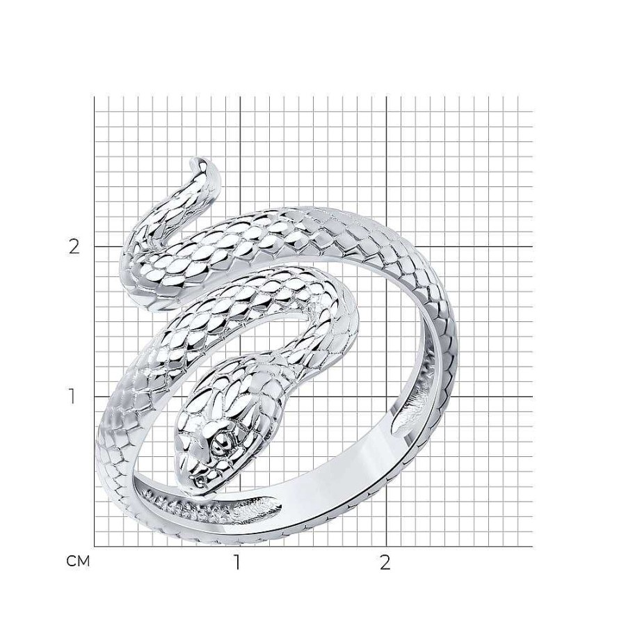 Ringe Zolotoy | Damen Ring "Schlange" 925 Silber