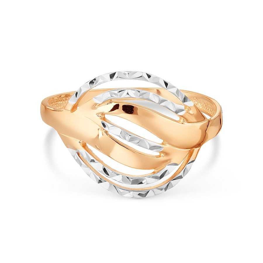 Ringe Zolotoy | Damen Ring 585 Rotgold Mit Diamantschliff