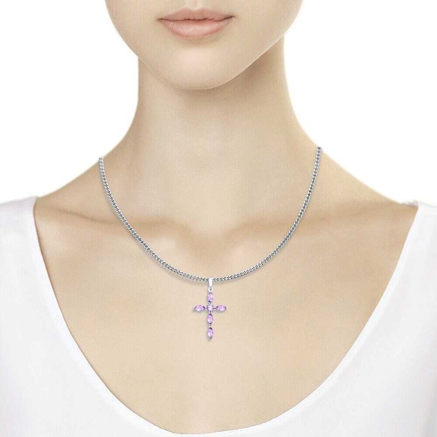 Anh Nger Zolotoy | Ketten Anh Nger Mit Amethyst 925 Silber