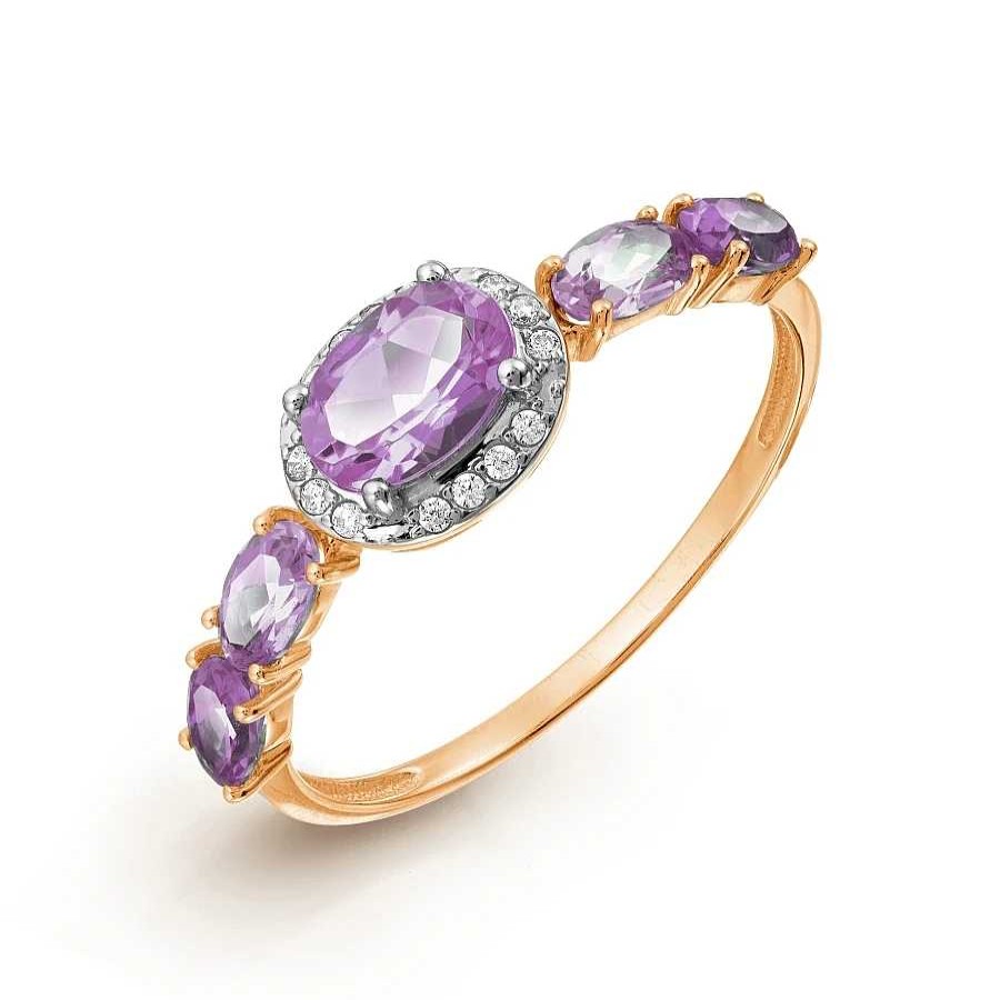 Ringe Zolotoy | Damen Ring Mit Amethyst Und Zirkonia