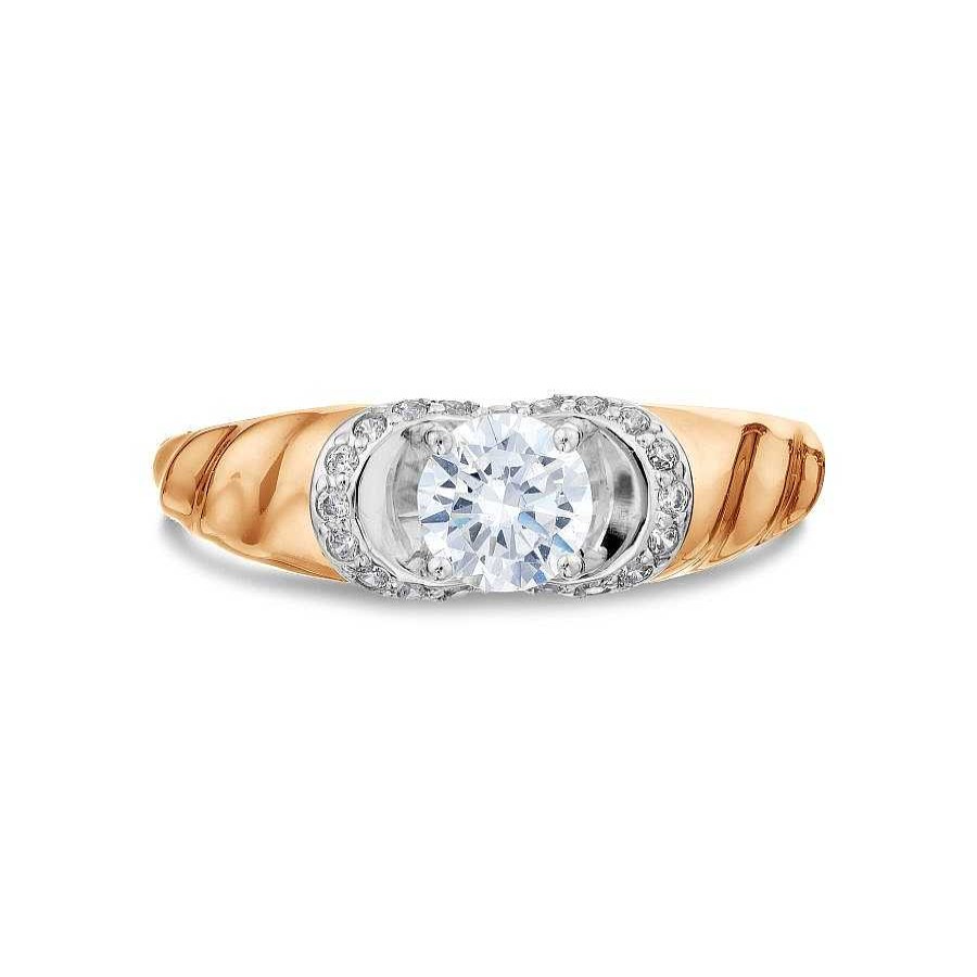 Ringe Zolotoy | Damen Ring Mit Zirkonia - 585 Rotgold