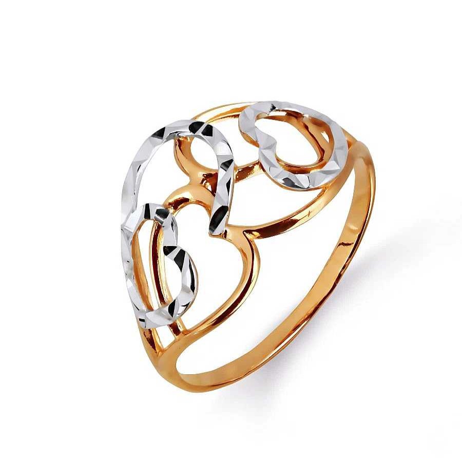 Ringe Zolotoy | Damen Ring Mit Diamantschliff | 585 Rotgold