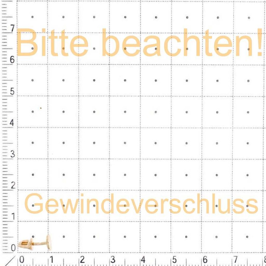 Ohrringe Zolotoy | Paar Ohrstecker 585 Rotgold Mit Rauchtopas