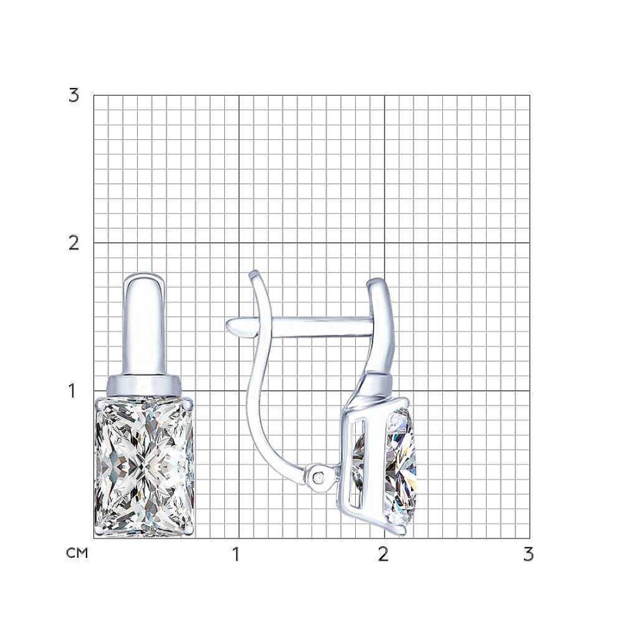 Ohrringe Zolotoy | Ohrringe Aus 925Er Silber Mit Zirkonia