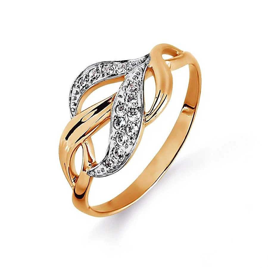 Ringe Zolotoy | Damen Ring Mit Zirkonia | 585 Rotgold