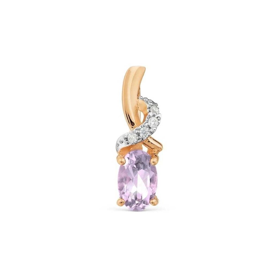 Anh Nger Zolotoy | Anh Nger 585 Rotgold Amethyst Zirkonia