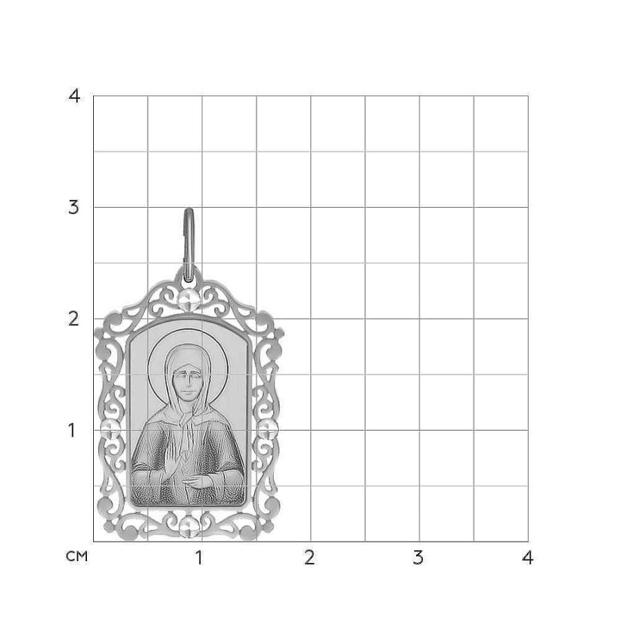 Ikonen Zolotoy | Ikone "Matrona" Anh Nger 925 Silber