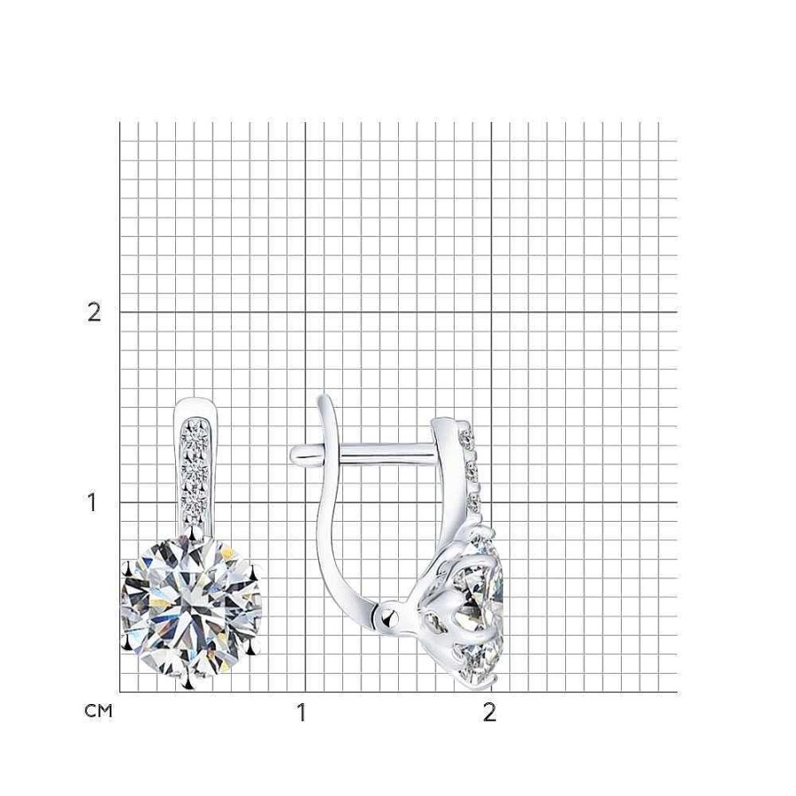 Ohrringe Zolotoy | Ohrringe Mit Zirkonia | 925 Silber