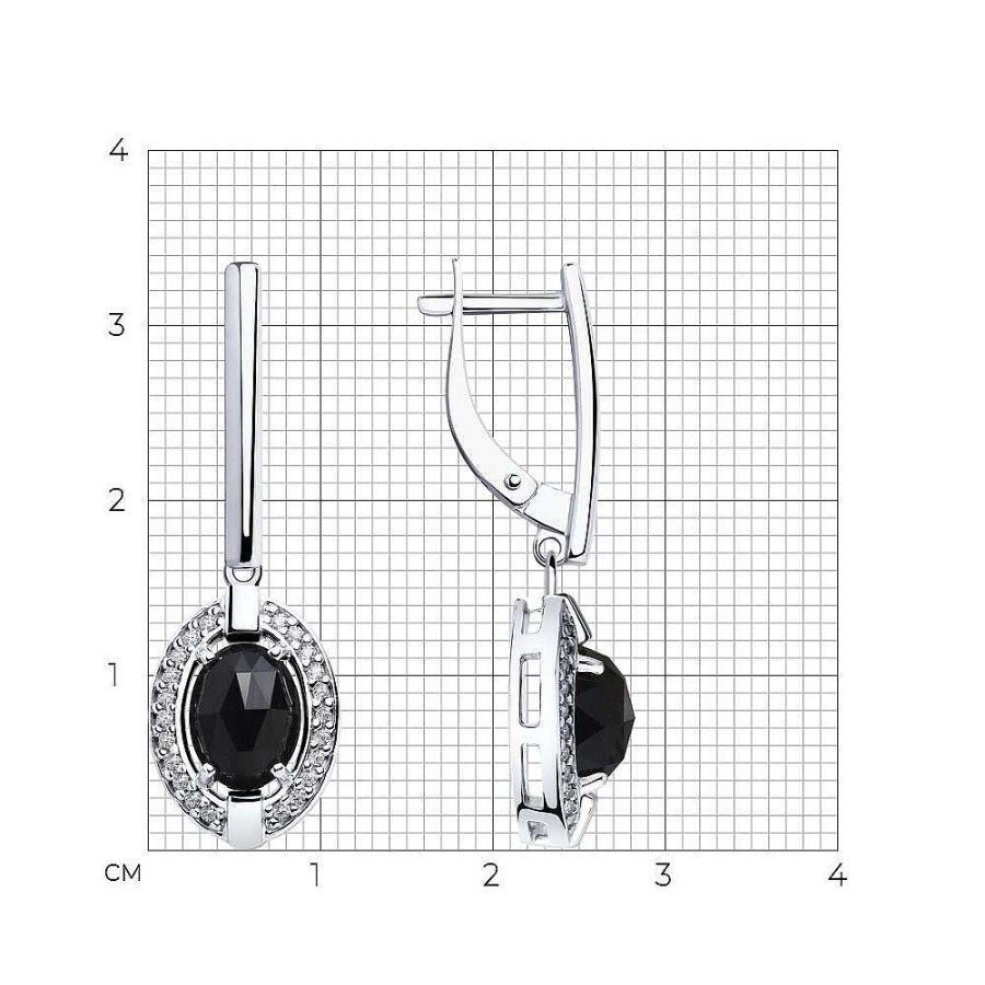 Ohrringe Zolotoy | Paar Ohrh Nger 925 Silber Achat Und Zirkonia