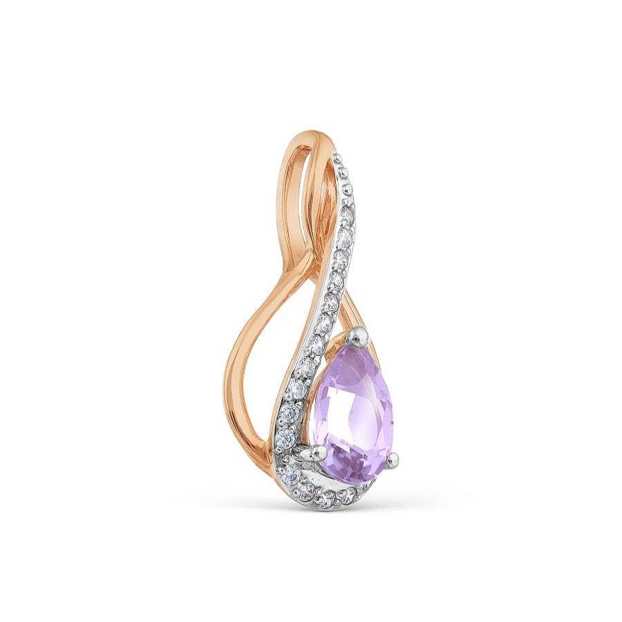 Anh Nger Zolotoy | Anh Nger Mit Amethyst Und Zirkonia