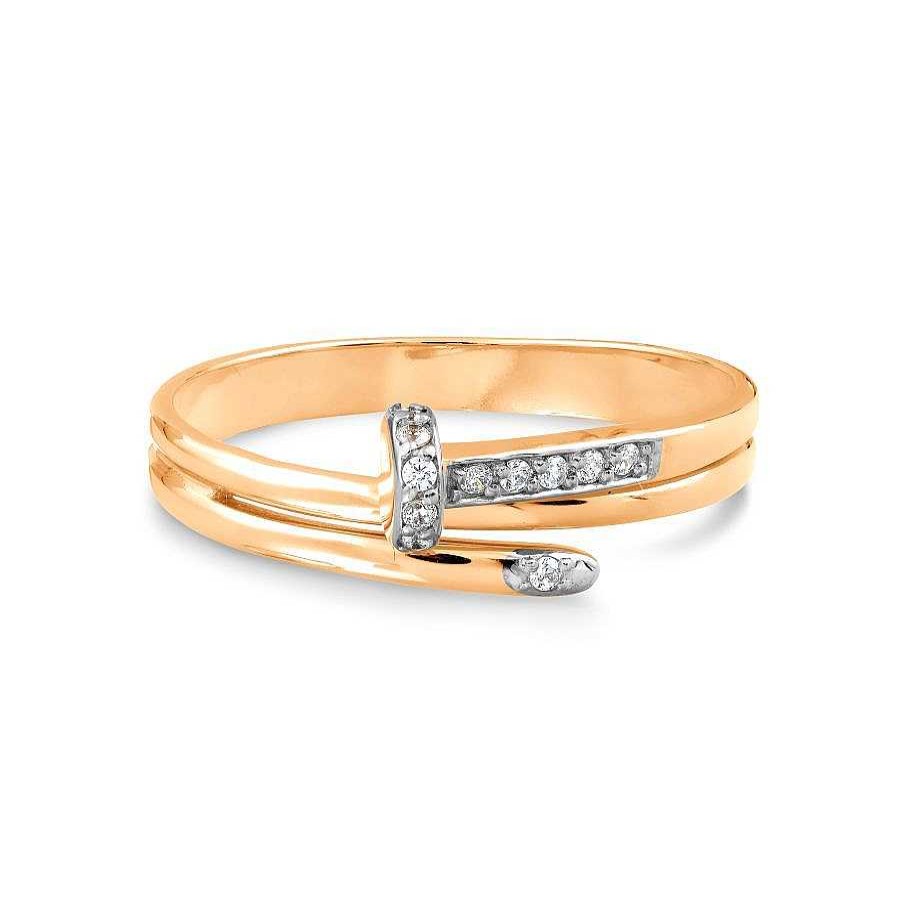 Ringe Zolotoy | Damen Ring Mit Zirkonia | 585 Rotgold