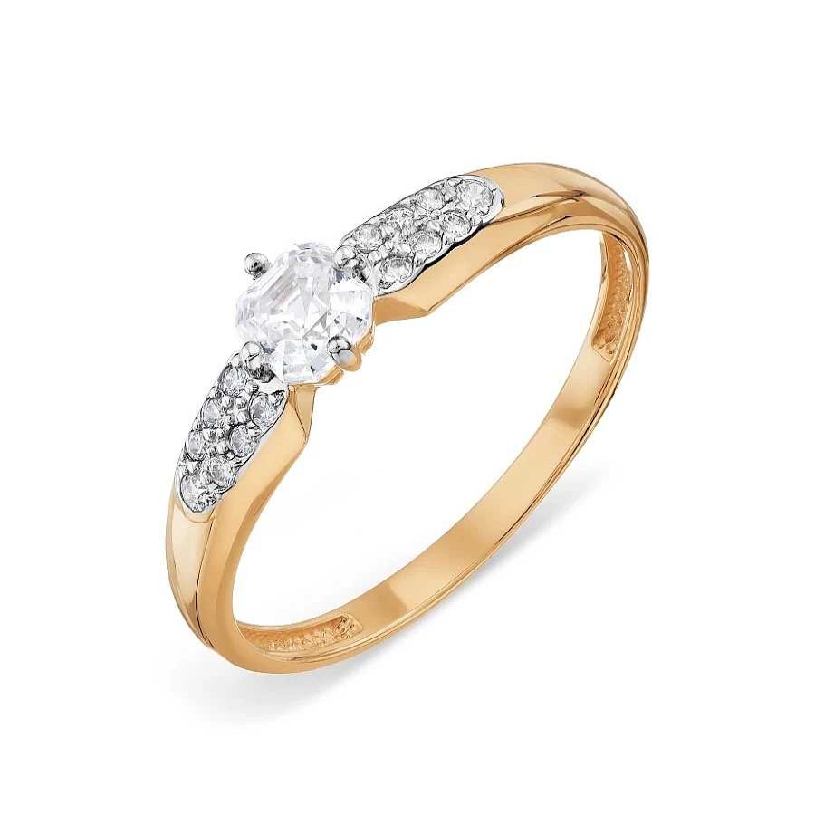 Ringe Zolotoy | Damen Ring Mit Zirkonia 585 Rotgold