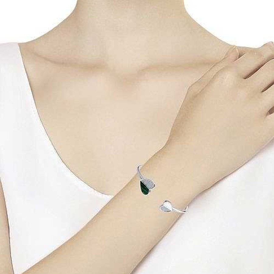 Armb Nder Zolotoy | Armband 925 Silber Malachit Zirkonia