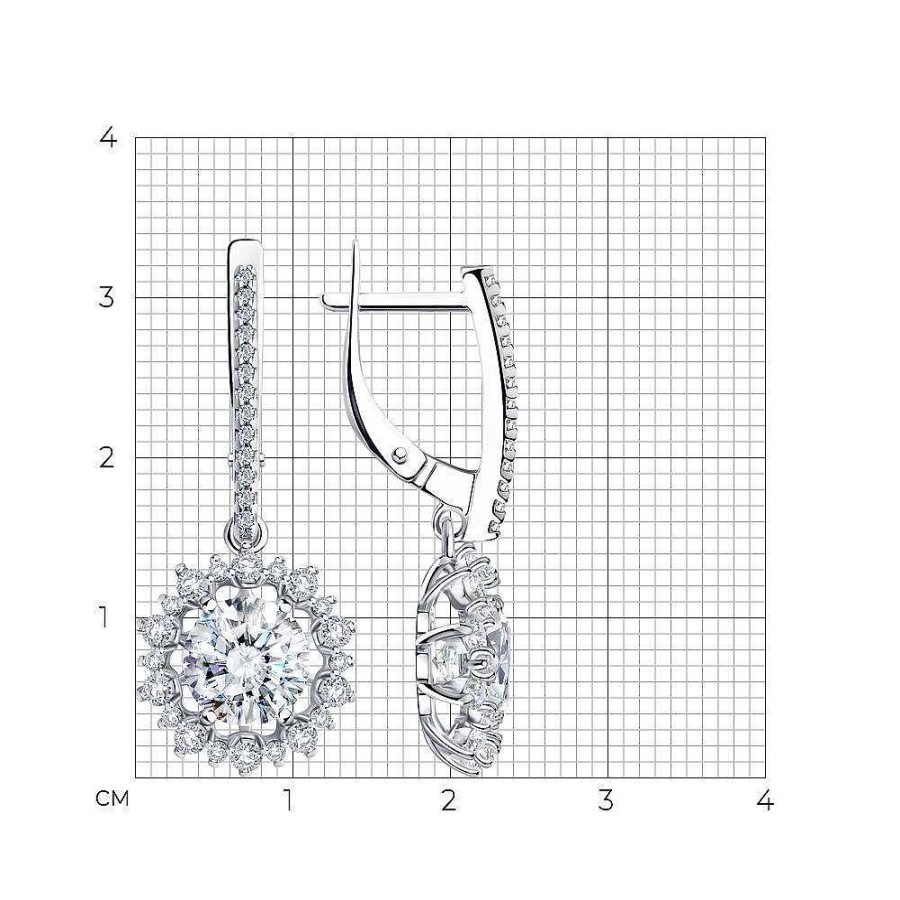 Ohrringe Zolotoy | Ohrringe H Nger Mit Zirkonia 925 Silber