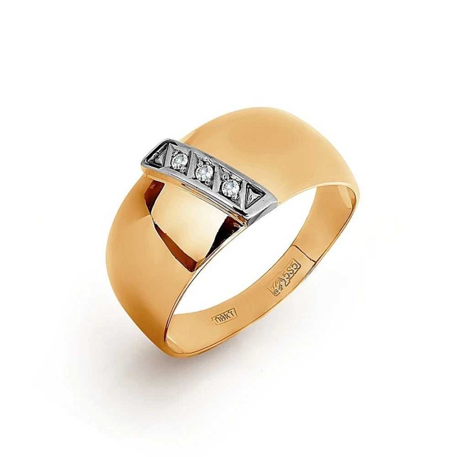 Ringe Zolotoy | Damen Ring 585 Rotgold Zirkonia