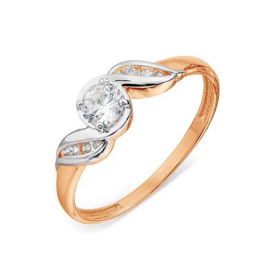 Ringe Zolotoy | Damen Ring Mit Zirkonia | 585 Rotgold