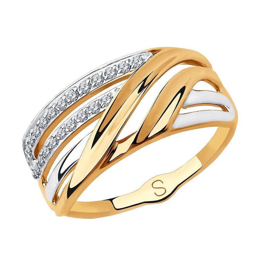 Ringe Zolotoy | Damen Ring Mit Zirkonia | 585 Rotgold