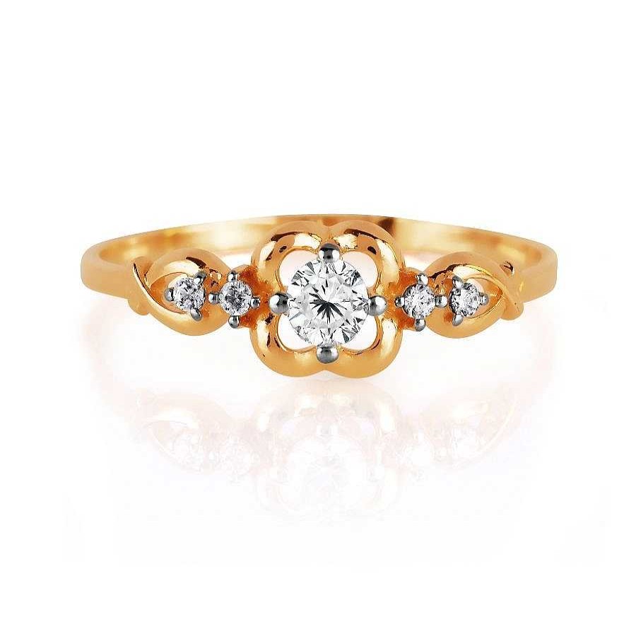 Ringe Zolotoy | Damen Ring Mit Zirkonia | 585 Rotgold