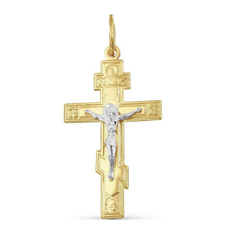 Kreuze Zolotoy | Kreuz Anh Nger Orthodox 585 Gelbgold