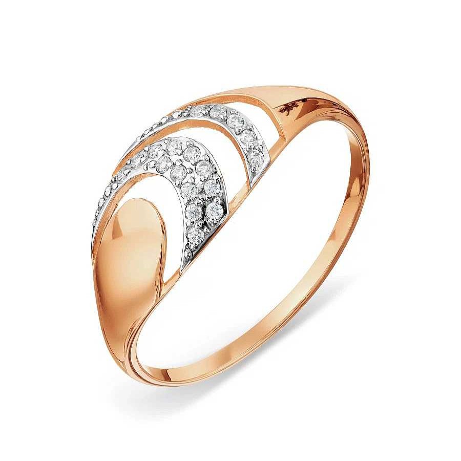 Ringe Zolotoy | Damen Ring Mit Zirkonia | 585 Rotgold