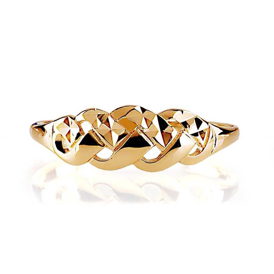 Ringe Zolotoy | Damen Ring 585 Rotgold Diamantiert