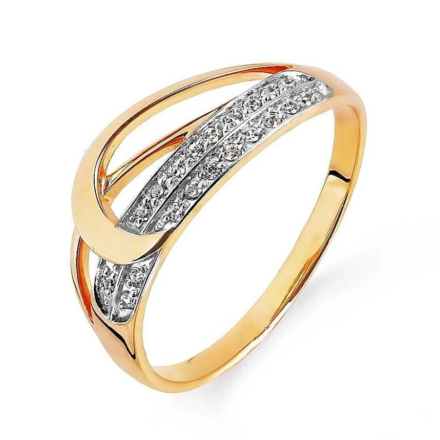 Ringe Zolotoy | Damen Ring 585Er Rotgold Mit Zirkonia