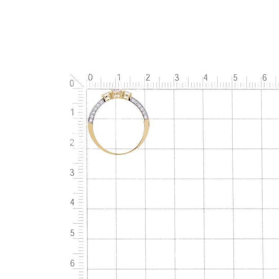 Ringe Zolotoy | Damen Ring Mit Zirkonias 585 Rotgold