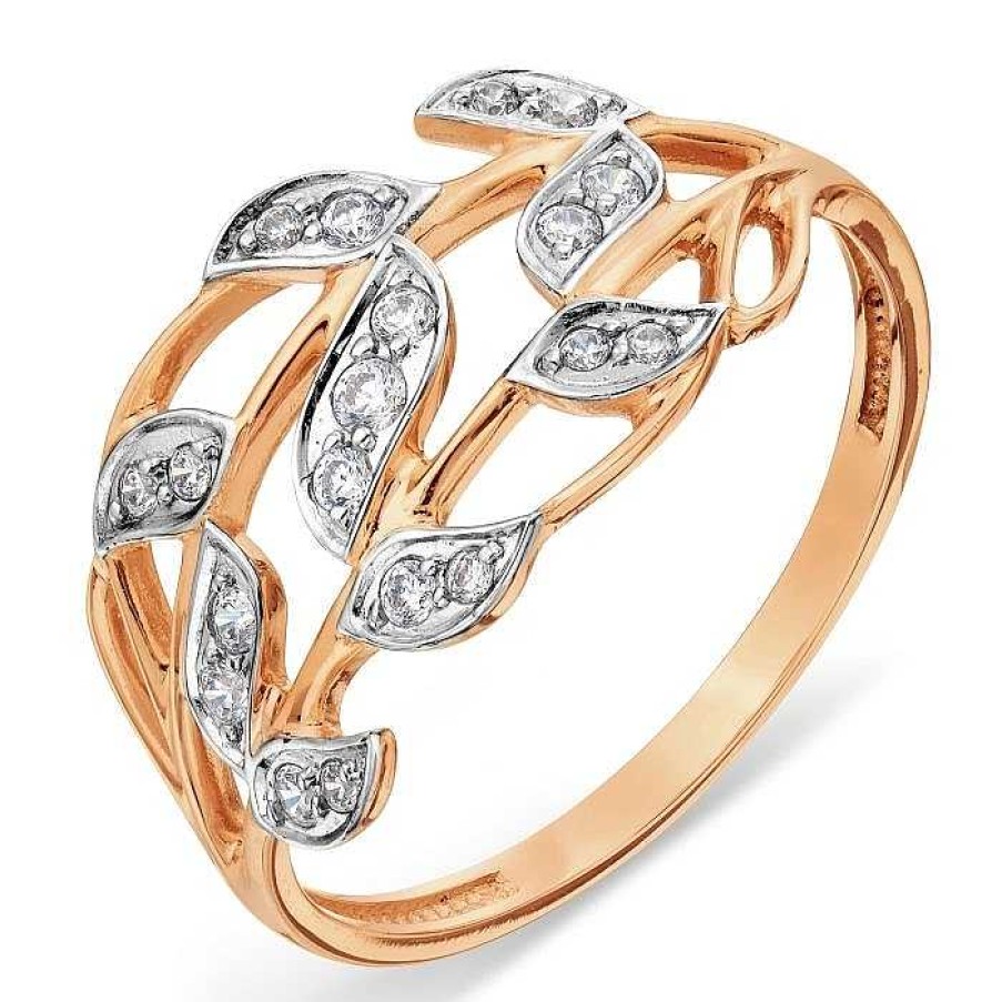 Ringe Zolotoy | Damen Ring 585 Rotgold Mit Zirkonia