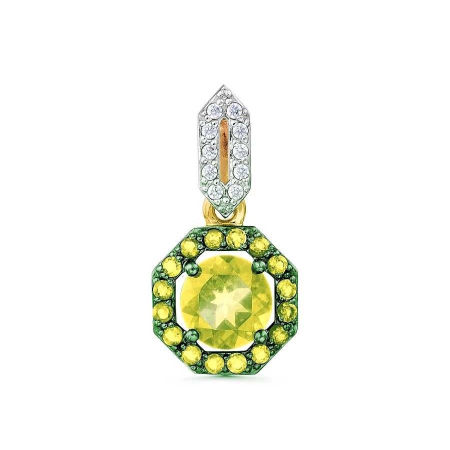 Anh Nger Zolotoy | Anh Nger 585 Rotgold Peridot (Chrysolite) Zirkonia