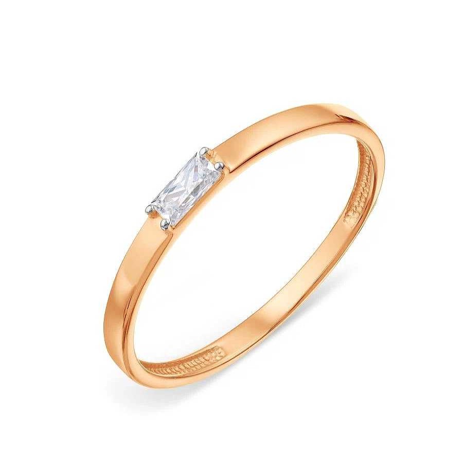 Ringe Zolotoy | Damen Ring 585 Rotgold Zirkonia