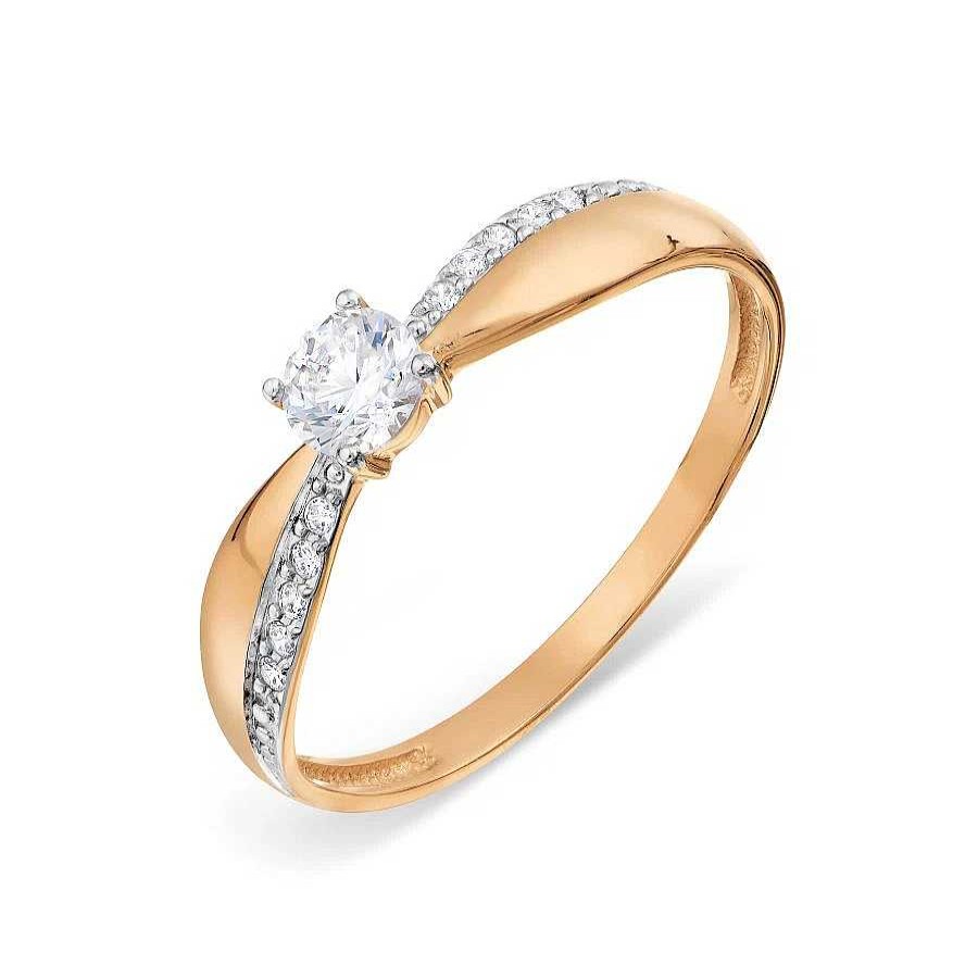 Ringe Zolotoy | Damen Ring Mit Zirkonia 585 Rotgold