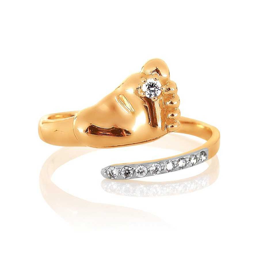 Ringe Zolotoy | Damen Ring 585 Rotgold Mit Zirkonia