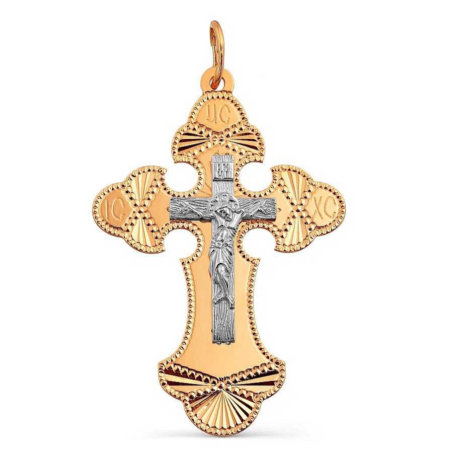 Kreuze Zolotoy | Kreuz Anh Nger Diamantiert Taufkreuz